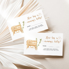 Recepción Boho vivero la gran tarjeta de la barriga de mamá