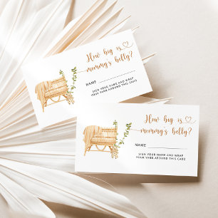 Recepción Boho vivero la gran tarjeta de la barriga de mamá