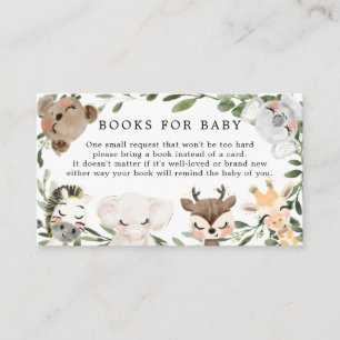 Recepción Bonitos Libros De Animales Para Tarjeta De Baby Sh