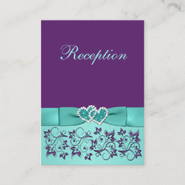 Recepción BOW Aqua IMPRESO, Tarjeta de Alojamiento Purple Re
