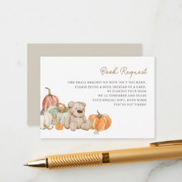 Recepción Calabaza otoñal en libros de juguetes para tarjeta