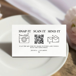 Recepción Captura la tarjeta de código QR del Boda de amor,