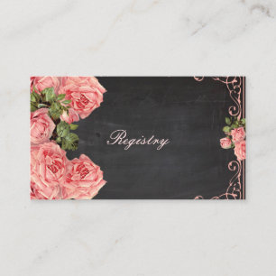 Recepción Cartel de Bodas Vintage - Tarjeta de Registro