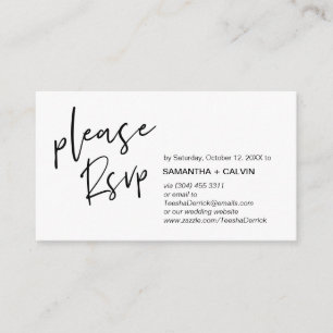 Recepción Casual Elegance Wedding Invita Tarjeta de recordat