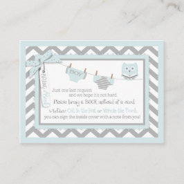 Recepción Chevron Diaper Tie Jumper Owen Trae una tarjeta de