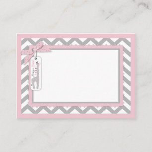 Recepción Chevron Tutu Jumper Giraffe Trae una tarjeta de li