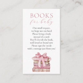 Recepción Chicas de arco rosado Libros para insertar tarjeta