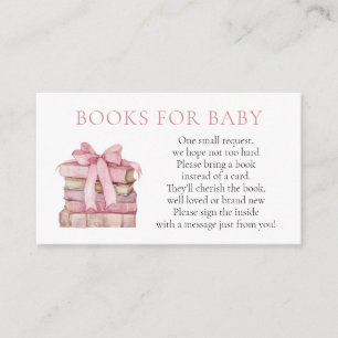 Recepción Chicas de arco rosado Libros para insertar tarjeta