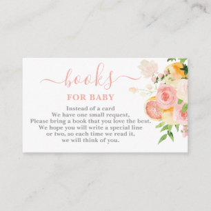 Recepción Citrus Baby Shower Books para la tarjeta de bebé