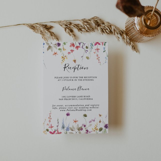 Recepción clásica de bodas de flores silvestres (Subido por el creador)
