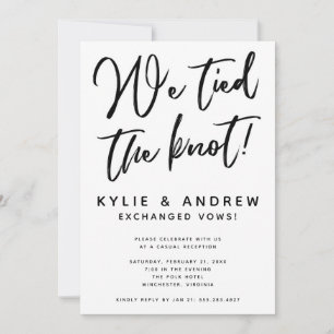Recepción clásica de Elopement en blanco y negro
