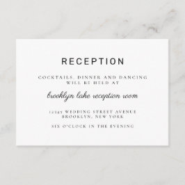 Recepción clásica moderna de casamiento negro Mini