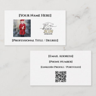 Recepción Class of 2026 / Tarjeta de Presentación con QR