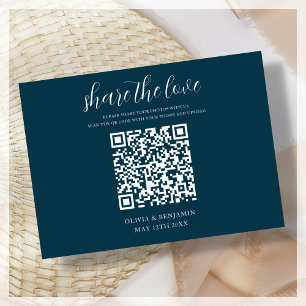 Recepción Código QR Azul de Marina Comparte Tarjeta de Aloja