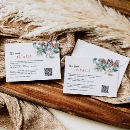 Recepción Código QR de la tarjeta de inscripción de detalles