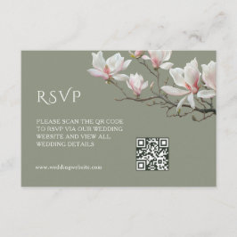 Recepción Código QR | Tarjeta de regalo de magnolia