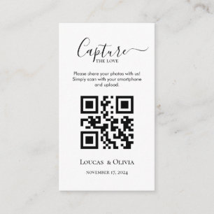 Recepción Compartir fotos de Boda con tarjeta de gabinete de