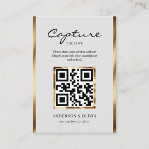 Recepción Compartir fotos de Boda con tarjeta de gabinete de