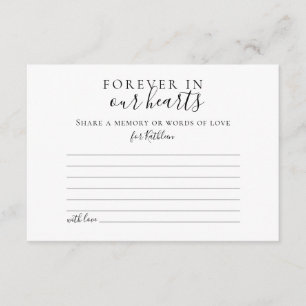 Recepción Compartir una tarjeta de asistencia funeraria simp