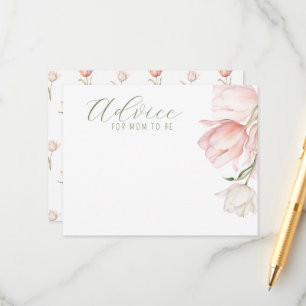 Recepción Consejos para la tarjeta de recuerdo floral para f