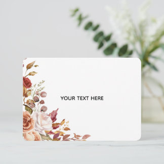 Recepción Crea tu propia tarjeta de cierre floral