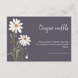 Recepción Daisy acuarela flor de agua tarjeta de ducha bebé