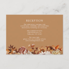 Recepción de Boda Botánica de Terracota Otoño Dora