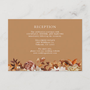 Recepción de Boda Botánica de Terracota Otoño Dora