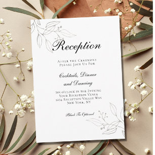 Recepción de Boda Botánica Minimalista Plateada