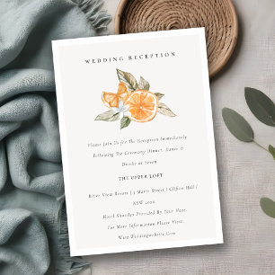 Recepción de Boda Botánica Naranja Mínima Boho