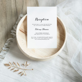 Recepción de boda caligráfica moderna