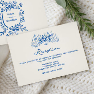 Recepción de Boda Caprichosa Azul Francés