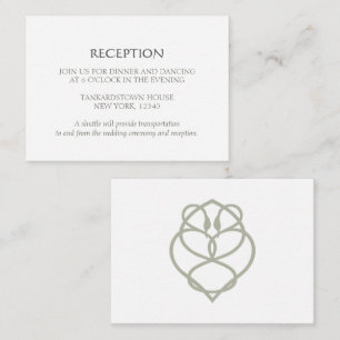 Recepción de Boda Celtic Irish Swan Love Knot