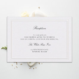 Recepción de Boda Clásica Moderna y Elegante con P