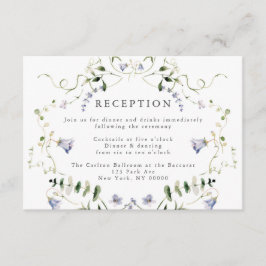 Recepción de Boda con Acuarela de Flor Silvestre A