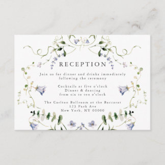 Recepción de Boda con Acuarela de Flor Silvestre A