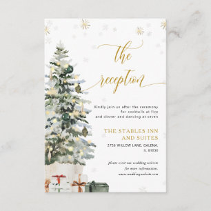 Recepción de Boda con Árbol de Navidad