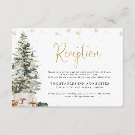 Recepción de Boda con Árbol de Navidad