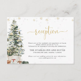 Recepción de Boda con Árbol de Navidad