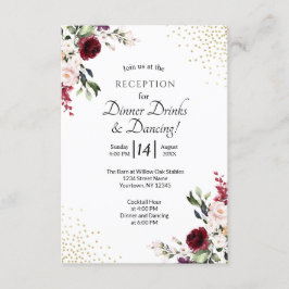 Recepción de Boda con Estampado Floral y Hoja de O