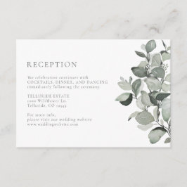 Recepción de Boda con Eucalipto Acuarela