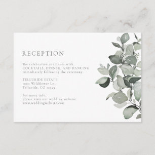 Recepción de Boda con Eucalipto Acuarela