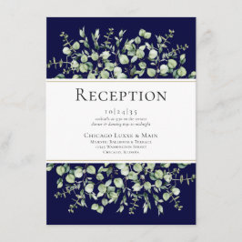 Recepción de Boda con Eucalipto Azul Marino