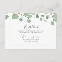 Recepción de Boda con Eucalipto en Acuarela