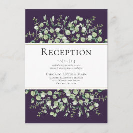 Recepción de Boda con Eucalipto Morado