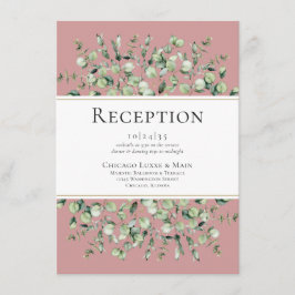 Recepción de Boda con Eucalipto Rosa Sonrojado