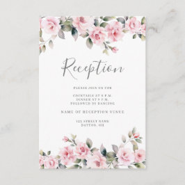 Recepción de Boda con Flores Rosadas