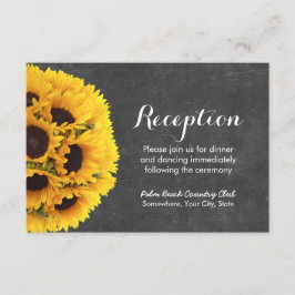 Recepción de Boda con Girasoles Campestres y Pizar