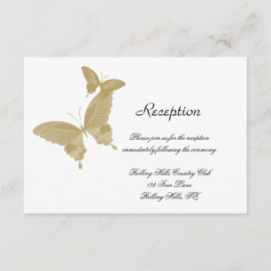 Recepción de Boda con Mariposa de Doble Anillo