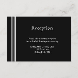 Recepción de Boda con Medallón en Blanco y Negro a